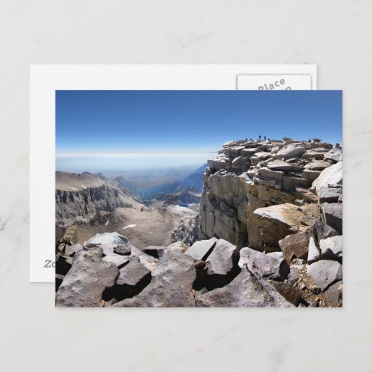 Mt Whitney Summit - John Muir Trail Briefkaart (Voorkant / Achterkant)
