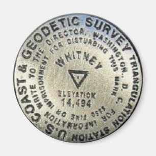 Mt. Whitney Summit Marker Magneet
