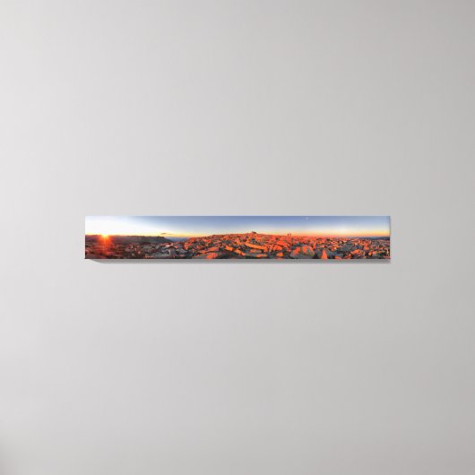 Mt Whitney Sunset Panorama - John Muir Trail Canvas Afdruk (Voorkant)