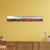 Mt Whitney Sunset Panorama - John Muir Trail Canvas Afdruk (Insitu (Woonkamer))