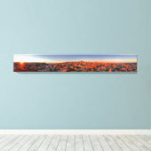 Mt Whitney Sunset Panorama - John Muir Trail Canvas Afdruk (Insitu (Houten vloer))