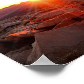 Mt Whitney Sunset Panorama - John Muir Trail Poster (Hoek)