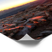 Mt Whitney Sunset Panorama - John Muir Trail Poster (Hoek)