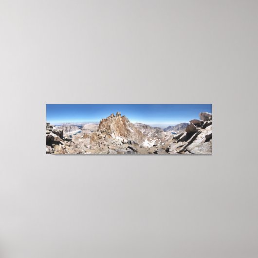 Mt Whitney Trail Crest Panorama - Sierra Canvas Afdruk (Voorkant)