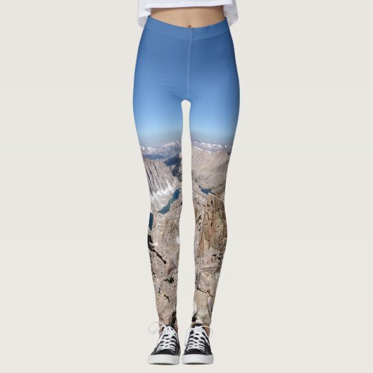 Mt Whitney Trail Crest Panorama - Sierra Leggings (Voorkant)