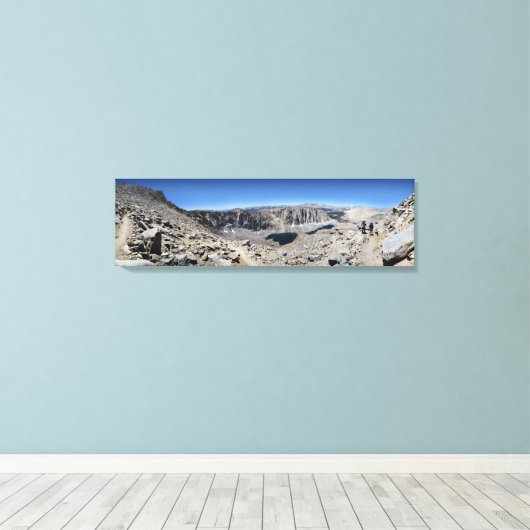 Mt Whitney Trail - John Muir Trail Canvas Afdruk (Insitu (Houten vloer))