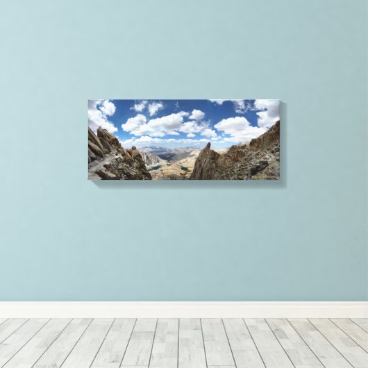 Mt Whitney Trail - John Muir Trail Canvas Afdruk (Insitu (Houten vloer))