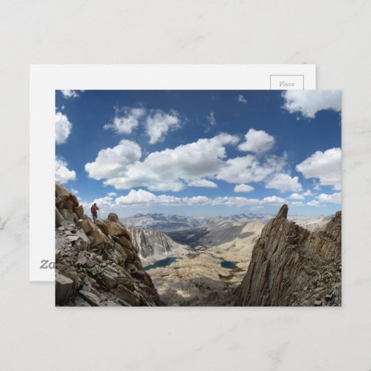 Mt Whitney Trail Over Hitchcock en Guitar lakes 2 Briefkaart (Voorkant / Achterkant)