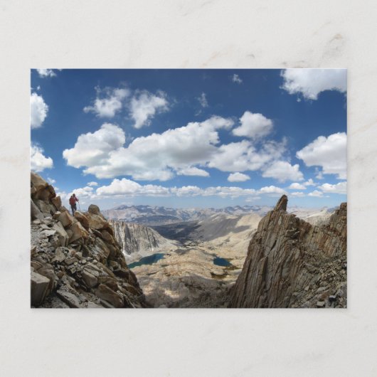 Mt Whitney Trail Over Hitchcock en Guitar lakes 2 Briefkaart (Voorkant)