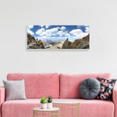 Mt Whitney Trail Over Hitchcock en Guitar lakes 2 Canvas Afdruk (Insitu (Woonkamer))