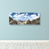 Mt Whitney Trail Over Hitchcock en Guitar lakes 2 Canvas Afdruk (Insitu (Houten vloer))