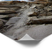 Mt Whitney Trail Over Hitchcock en Guitar lakes 2 Poster (Hoek)