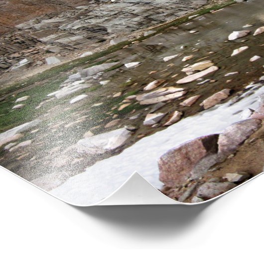 Mt Whitney Trail - Wotans troon over Trail Camp Foto Afdruk (Hoek)