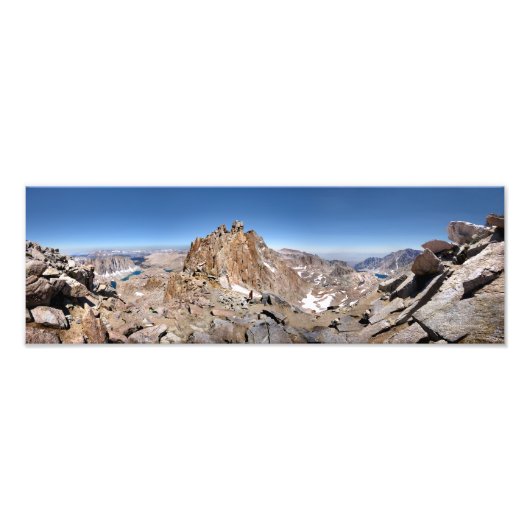 Mt Whitney Trailcrest - John Muir Trail Foto Afdruk (Voorkant)