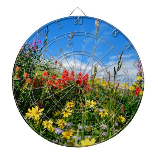 Mt. Wildbloemen Dartbord (Voorkant)