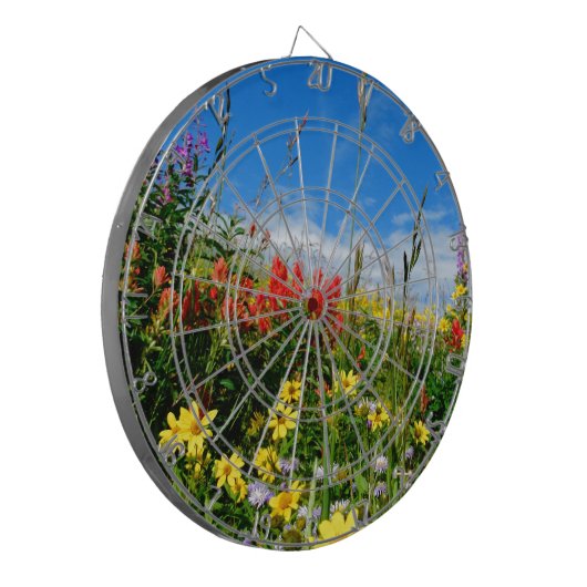 Mt. Wildbloemen Dartbord (Voorkant Links)