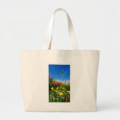 Mt. Wildbloemen Grote Tote Bag (Voorkant)