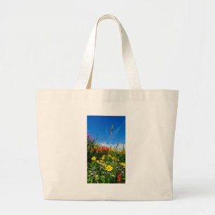 Mt. Wildbloemen Grote Tote Bag
