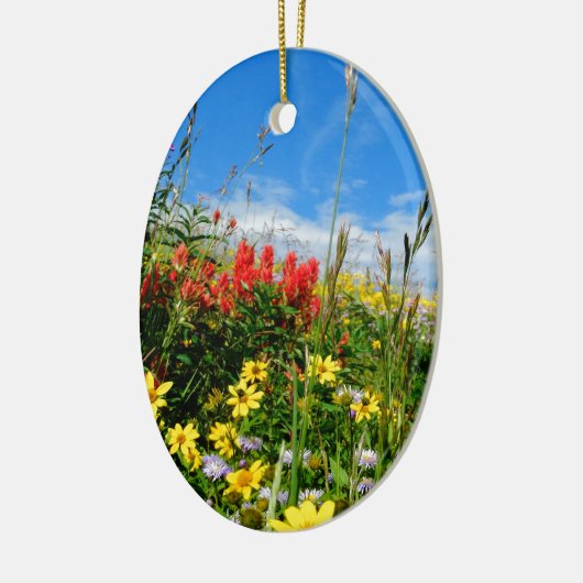 Mt. Wildbloemen Keramisch Ornament (Links)