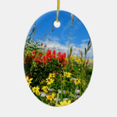 Mt. Wildbloemen Keramisch Ornament (Voorkant)