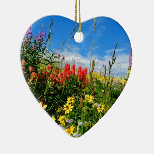 Mt. Wildbloemen Keramisch Ornament (Rechts)