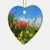 Mt. Wildbloemen Keramisch Ornament (Links)