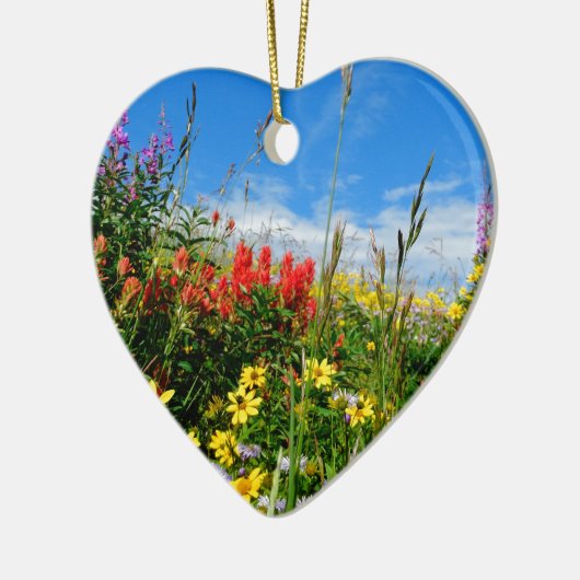 Mt. Wildbloemen Keramisch Ornament (Links)