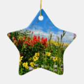 Mt. Wildbloemen Keramisch Ornament (Voorkant)