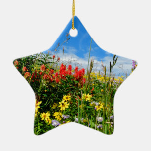 Mt. Wildbloemen Keramisch Ornament