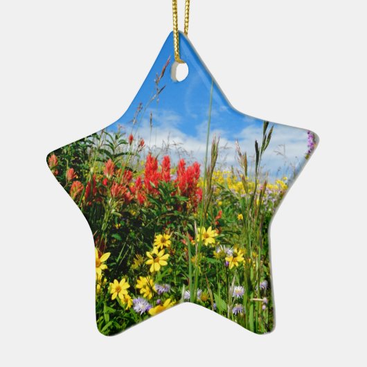 Mt. Wildbloemen Keramisch Ornament (Links)
