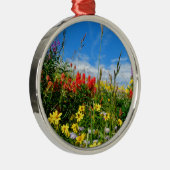 Mt. Wildbloemen Metalen Ornament (Rechts)