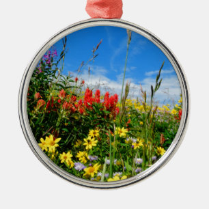 Mt. Wildbloemen Metalen Ornament