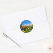 Mt. Wildbloemen Ronde Sticker (Envelop)