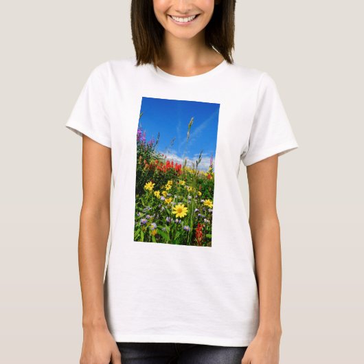 Mt. Wildbloemen T-shirt (Voorkant)