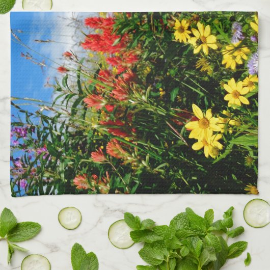 Mt. Wildbloemen Theedoek (Gevouwen)