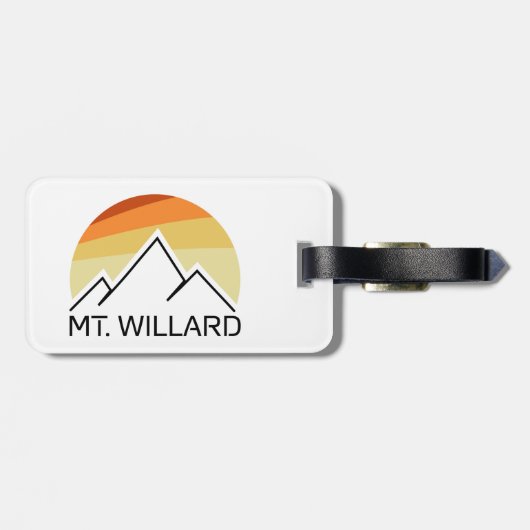 Mt. Willard New Hampshire Retro Bagagelabel (Achterkant horizontaal)