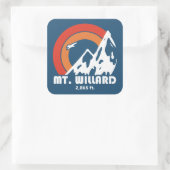 Mt. Willard New Hampshire Sun Eagle Vierkante Sticker (Tas)