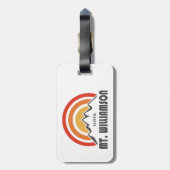 Mt. Williamson California Bagagelabel (Achterkant verticaal)