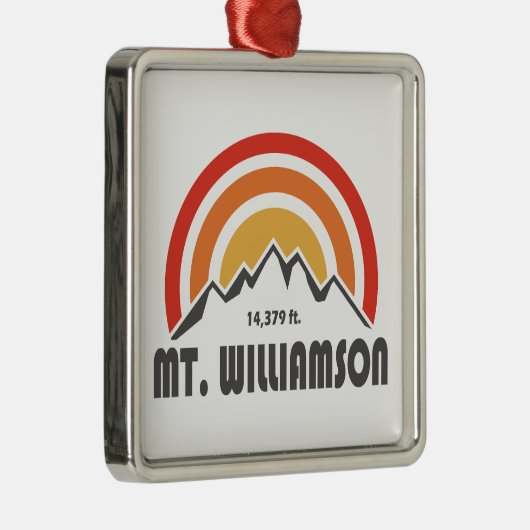 Mt. Williamson California Metalen Ornament (Rechts)