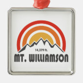 Mt. Williamson California Metalen Ornament (Voorkant)