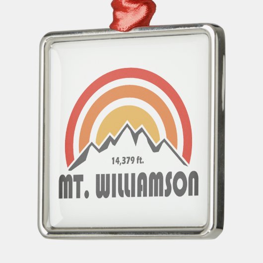 Mt. Williamson California Metalen Ornament (Links)