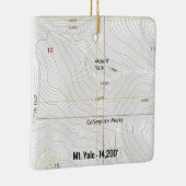 Mt. Yale Colorado Fourteener Keramisch Ornament (Rechts)
