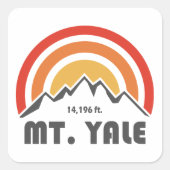 Mt. Yale Vierkante Sticker (Voorkant)