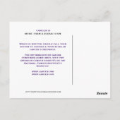 MTAZS Cancer Screening Reminder Post Card Briefkaart (Achterkant)