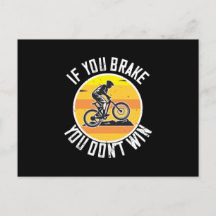 MTB - Als je remt win je niet Briefkaart