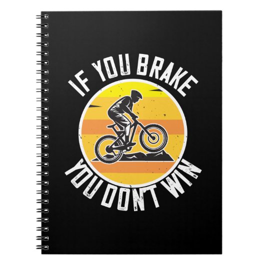 MTB - Als je remt win je niet Notitieboek (Voorkant)