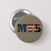 mtb amerikaanse  vlag ronde button 5,7 cm (Voorkant /achterkant)