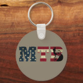 Mtb Amerikaanse vlag  Sleutelhanger (Voorkant)