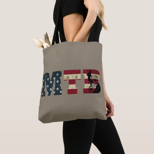 Mtb Amerikaanse vlag Tote Bag (Dichtbij)