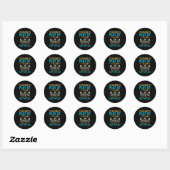 MTB - Crashen hoort bij fietsen Ronde Sticker (Vel)